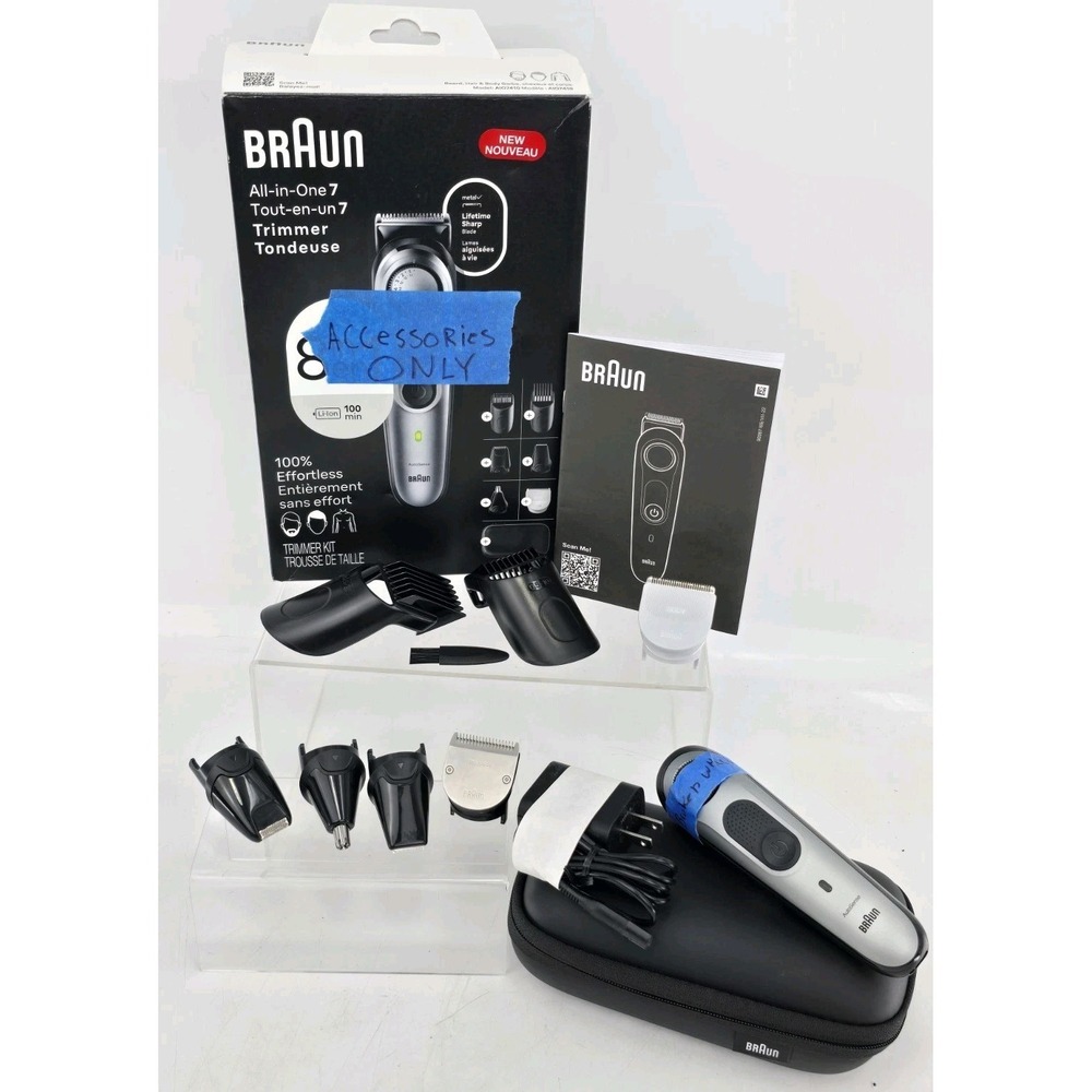 Braun All In One 7 Rechargeable Body Beard & Hair ACCESSORIES ONLY